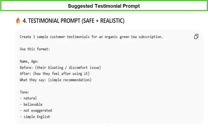 chatgpt prompt for customer reviews 