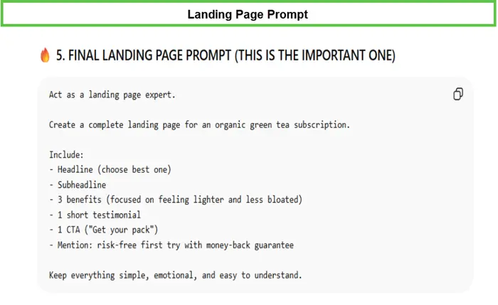final landing page prompt for chatgpt 