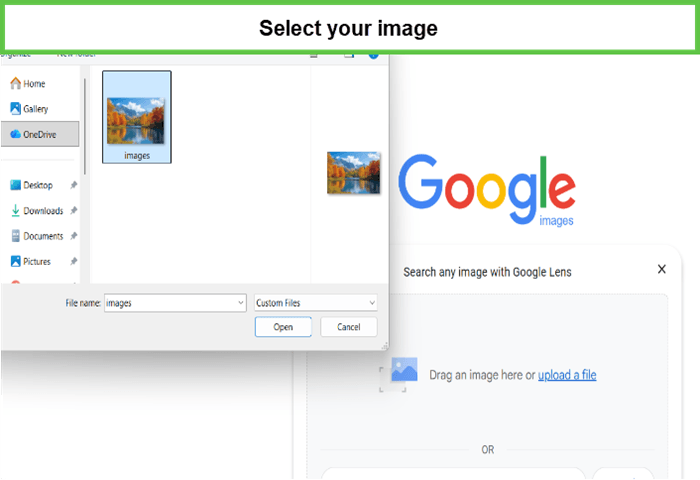 select your image